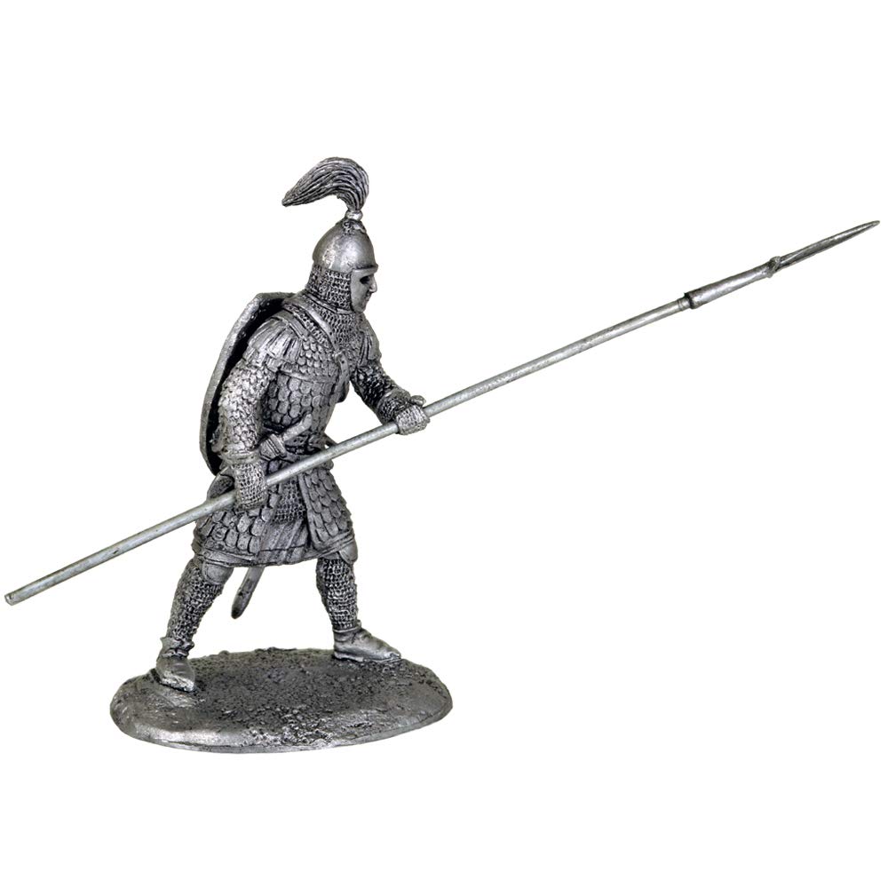 Amazon | 槍を持つロシアの騎士。金属の彫刻。コレクション54mm（1/32